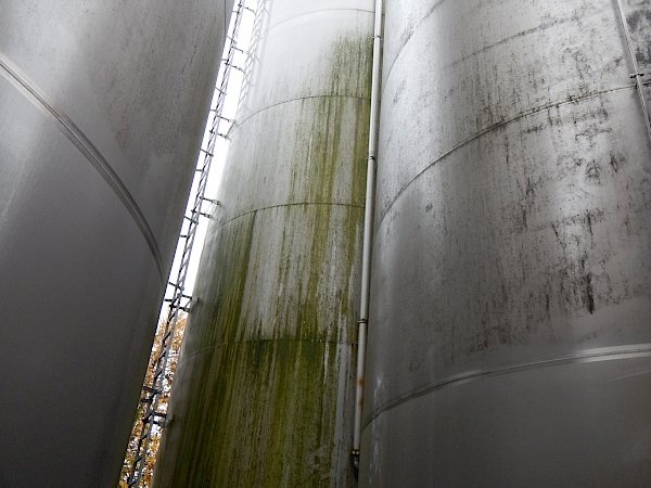 Reinigen von Getreidesilos